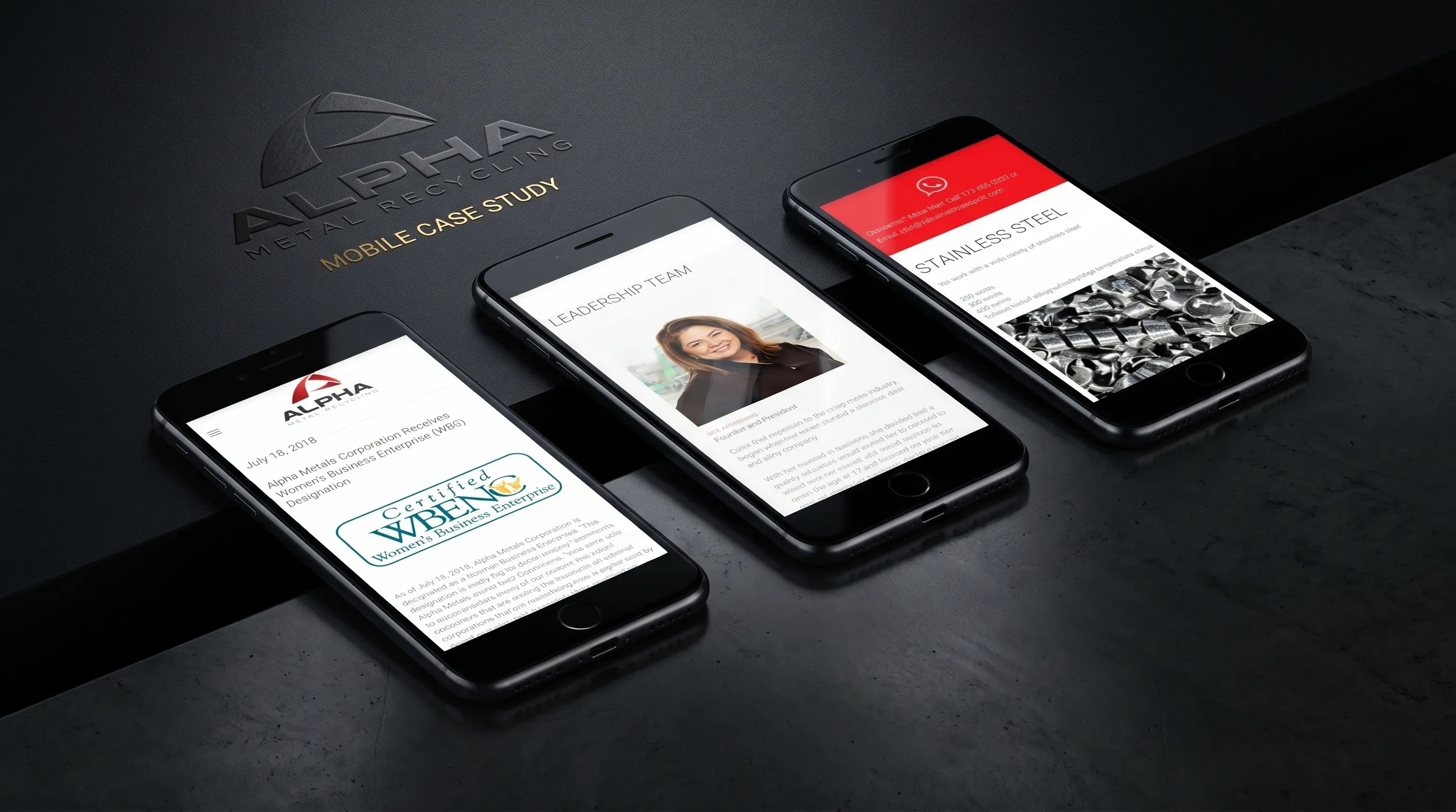 JMG Agency mobile website case study preview