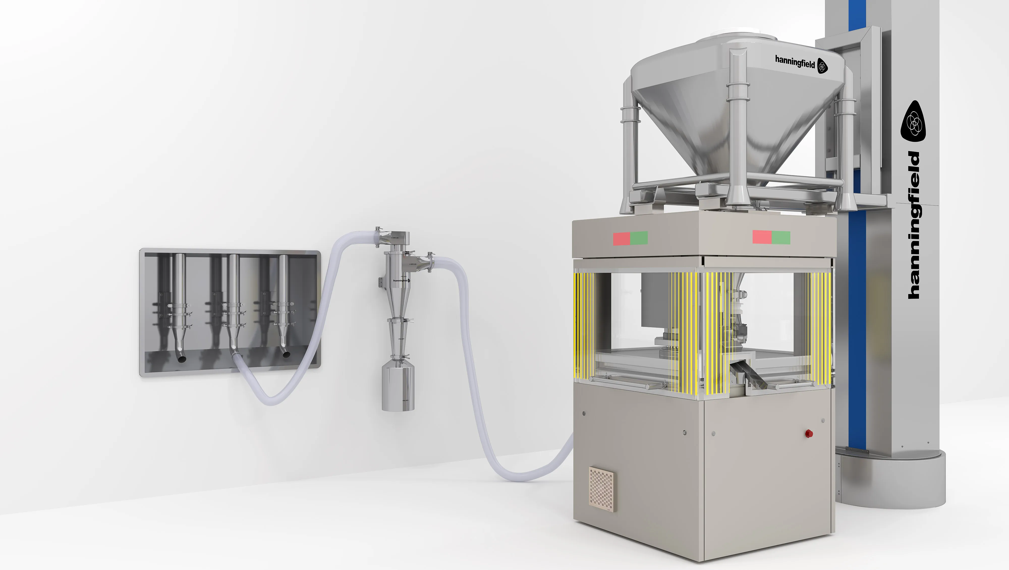 Pharmaceutical equipment process visualization render