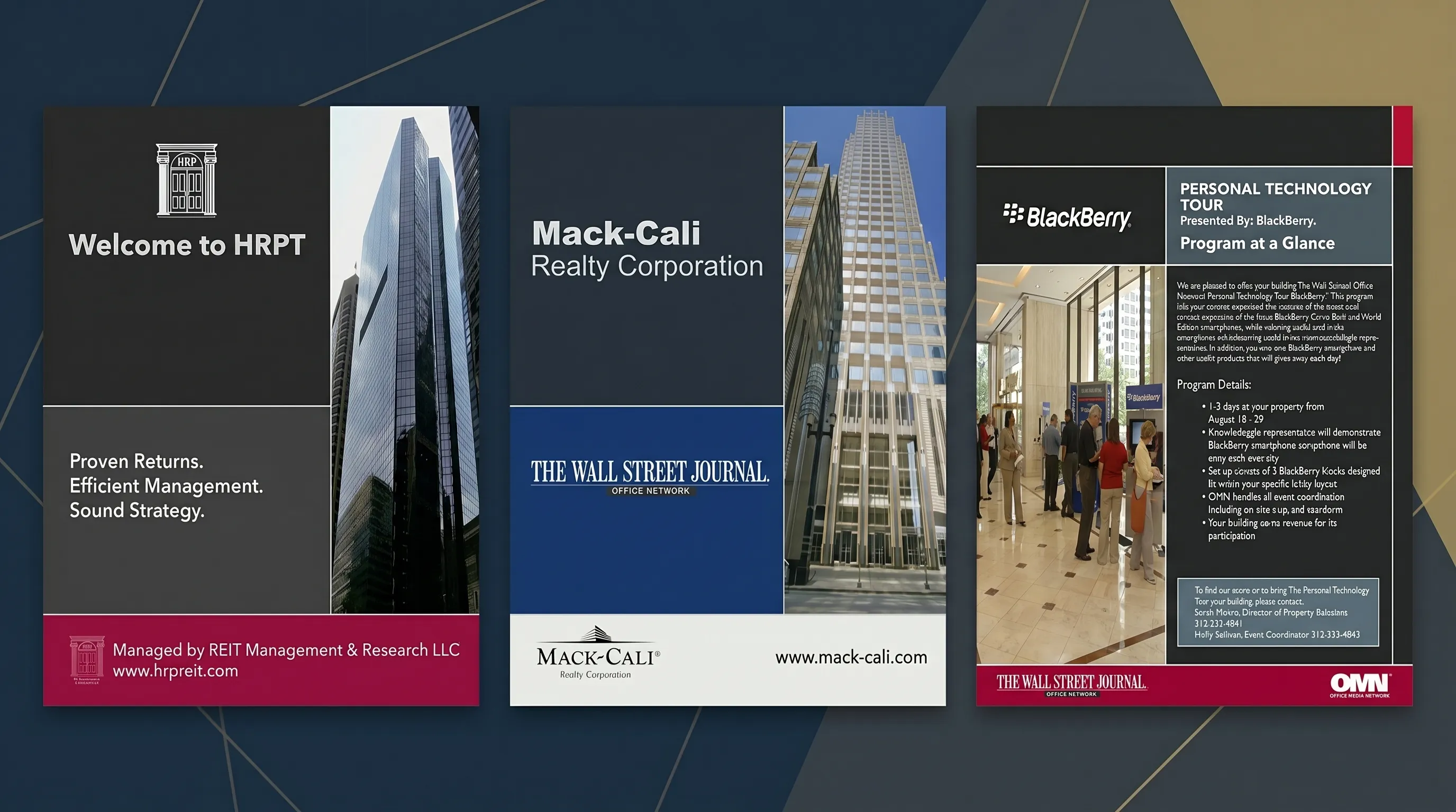 The Wall Street Journal Office Network marketing collateral preview